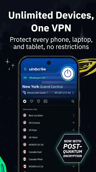Windscribe скриншот